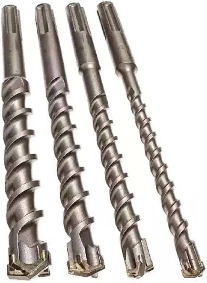 Kit de Brocas para Concreto, 4 Peças, 6mm/8mm/10mm/12mm x 160mm
