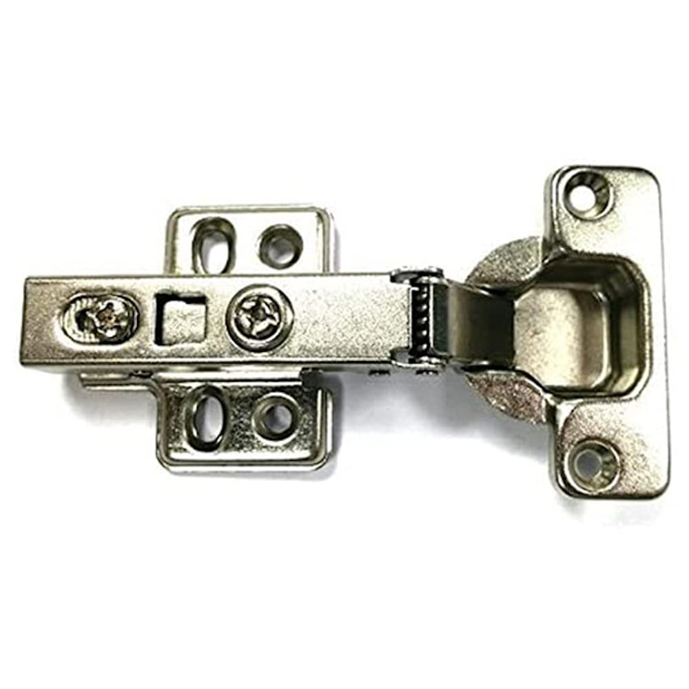 Merriway BH06244 (20 Pcs) Soft Closing Slide-On Kitchen Cabinet Wardrobe Hinges, Zinc Plated, Full Overlay 35mm 110 Degree