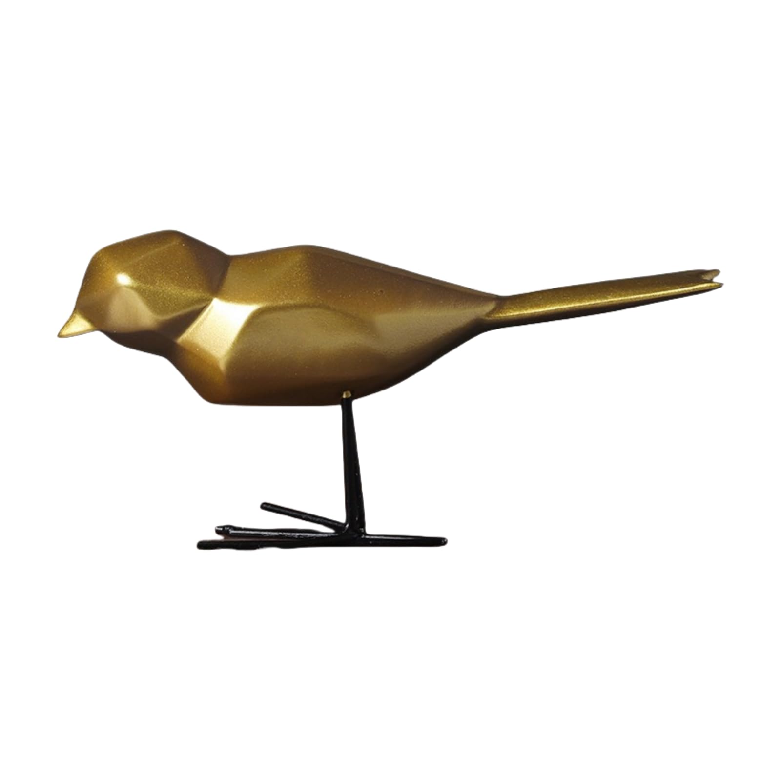 YOYUMI Statue Geometric Bird Ornaments Origami Bird Living Room Office Porch Home Resin Decorations - Gold