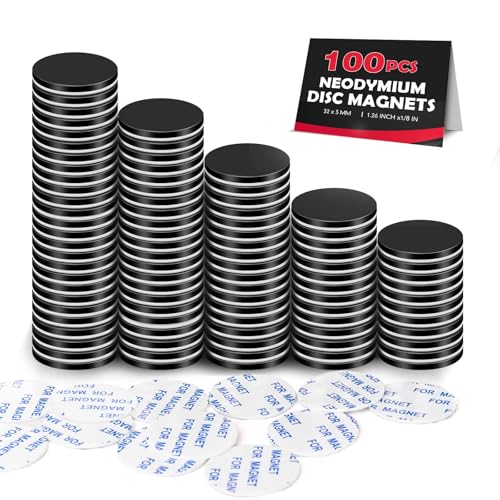 LOVIMAG Strong Magnets Neodymium Magnet 100Pack Rare Earth 1.26x1/8 inches