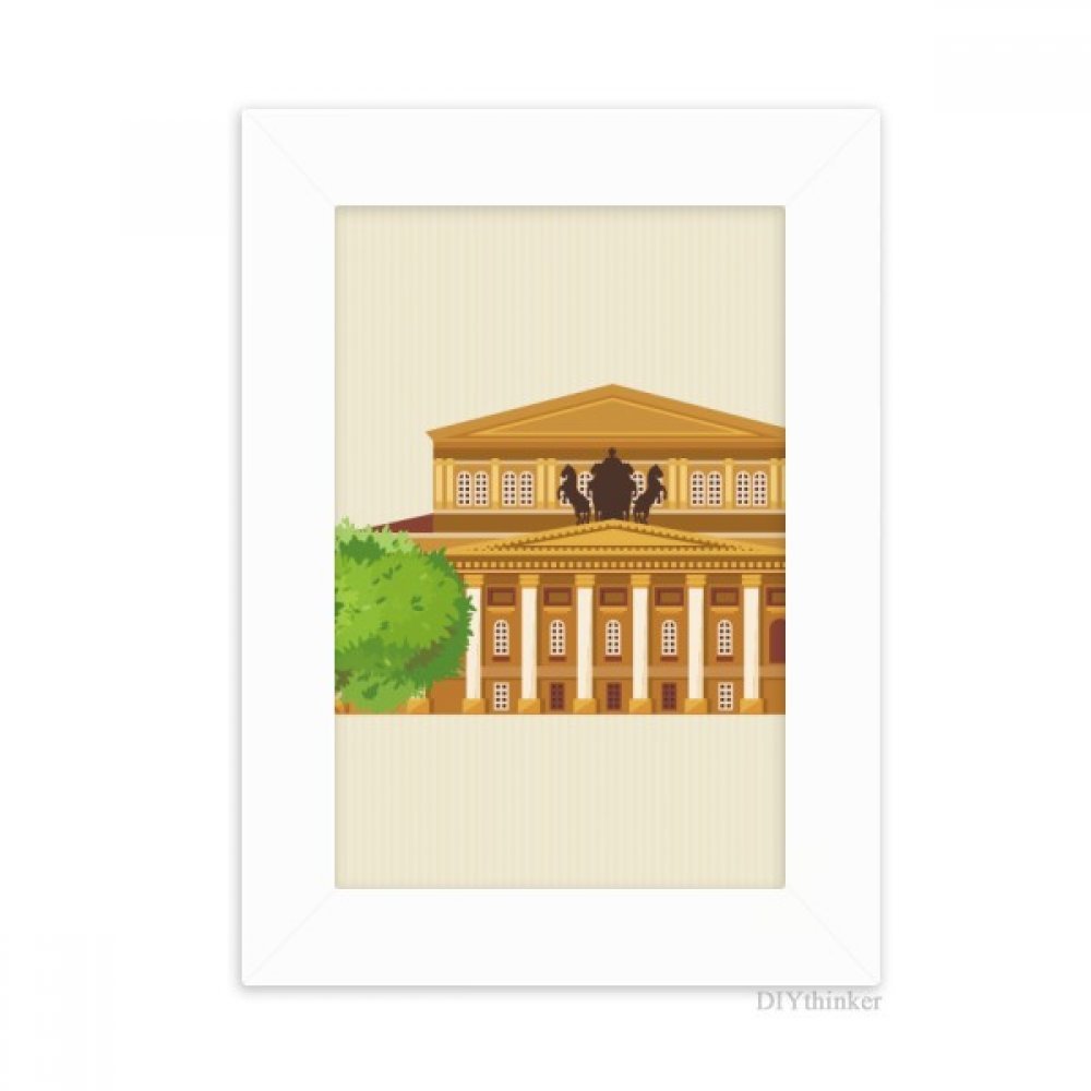 Cadre national Russie multicolore pour rompre la monotonie du bureau blanc 10x15cm