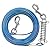 Mi Metty 6M Tie Out Cable,10/20/50/100FT Chew Proof Dog Runner Cable with Durable Spring Rust- Proof Training Tether Reflective Training Runner?Dog Leash Run Tether for Yard Outdoor and Camping