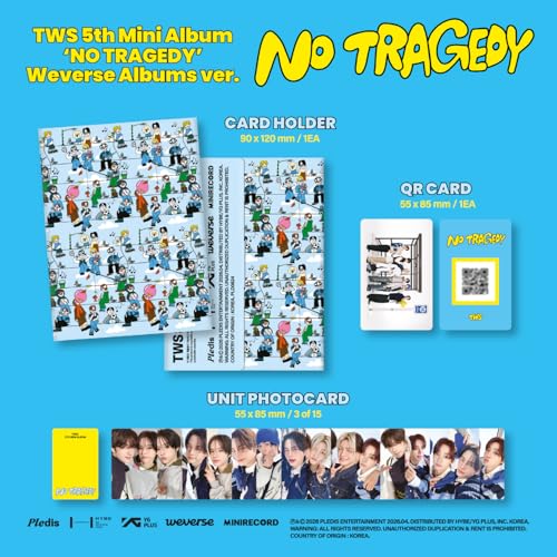 Mini álbum TWS NO TRAGEDY versión Weverse con seguimiento para un control total de tu compra 3