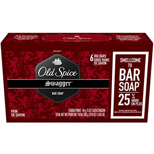 Old Spice Red Zone Swagger Scent Bar Soap Pack Of 6-29.8 Oz