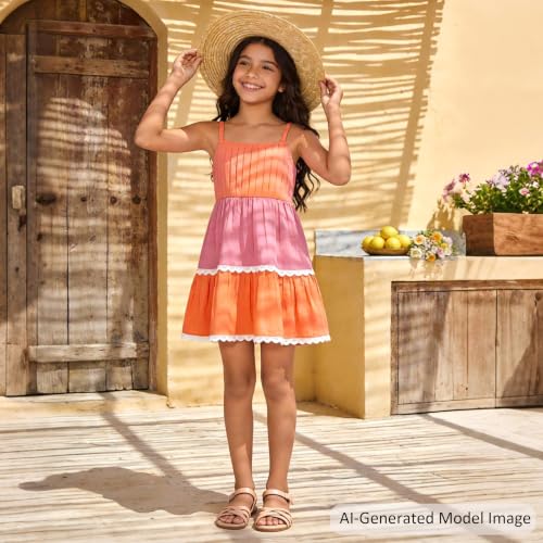 Image of Felix & Flora Toddler Girl Sandals - Little Girl Easter Dress Shoes Lightweight Open Toe Beach Holiday Flats