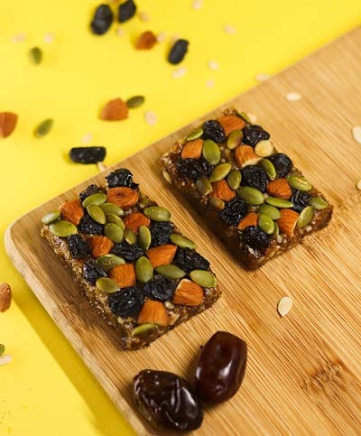 VegOChef Wholesome Nut and Fruit Bars,Vegan Bar with Goodness of Dates, Raisins, Almonds, Walnuts and Pumpkin Seeds - Complete Sugar Free Nutritious Bar Health Hamper (Pack of 6 - 40gms Each)-image-26