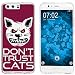 Produktbild PhoneNatic Case kompatibel mit Huawei P10 Plus Silikon-Hülle Crazy Animals Katze M1