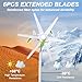 Wind Turbine Generator Kit for Home/RV/Boat - 400W 12V, 6-Blade Vertical-Compatible Windmill Durable Electromagnetic Power Generator for Home, RV, and Off-Grid Use White