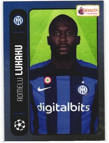 Romelu Lukaku 2022 Topps Merlin Heritage 98 UEFA Champions League Soccer UCL Card #20 AS Roma Belgium
