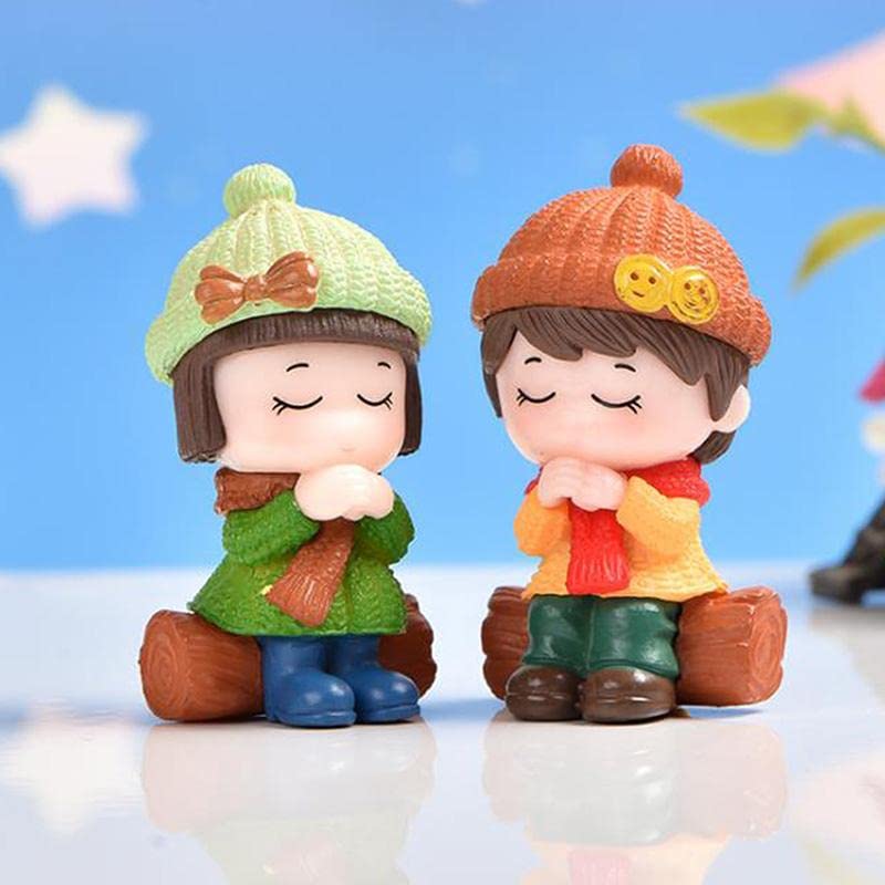 ANTIQ Creation Cute Lovely Wishing Praying Couple Miniature | BONEFIRE Couple Miniature, Garden Decor, Home Decor, Miniature Garden, Couple Miniature (Small)-image-36