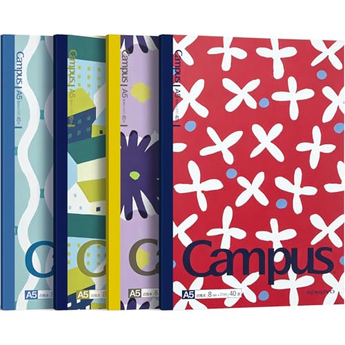 Carnet Campus A5 KOKUYO de qualité supérieure | Papier ligné 8 mm japonais édition SOU SOU
