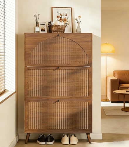 Fsbecl 3 Flip Drawers Shoe Cabinet