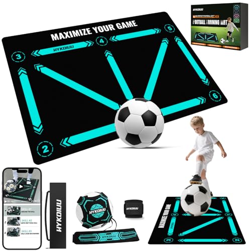 Alfombra Entrenamiento Futbol con Kick Throw Trainer Didáctico 90x60cm Alfombra Futbol...