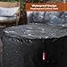 SheeChung Round Gas Fire Pit/Table Cover-Heavy Duty 600D Polyester with PVC Coating Material,100% Weather Resistant and Waterproof,Fits 30