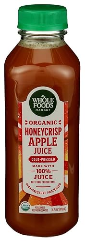 WHOLE FOODS MARKET Jugo de manzana Honeycrisp orgánico, 16 FZ