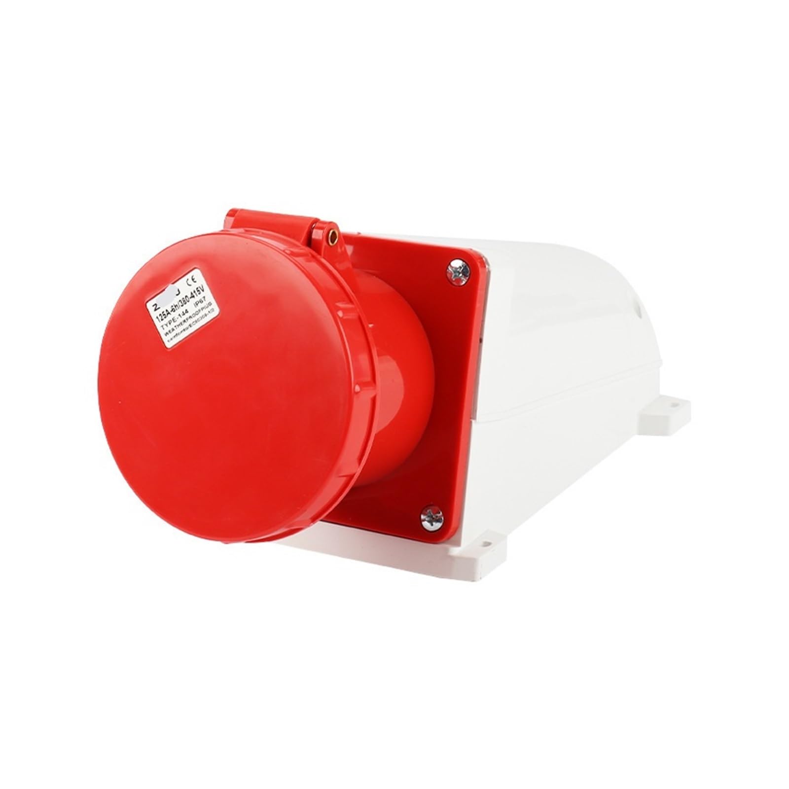MUYTQAERG Industrial Exposed Three-Phase Four-Wire Socket 4-Hole 125A Aviation Waterproof IP44 ZQ-144