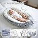 Baby Lounger | Organic Cotton Infant Lounger | Reversible, Adjustable & Portable Floor Lounger | Soft, Breathable, Washable Cover