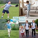 SPTRAMLE Boys Socks, 24 Pairs Kids Socks for Toddler Girls 2-4 Years Boys Crew Multipack Athletic White Black Grey