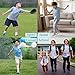 SPTRAMLE Boys Socks, 24 Pairs Kids Socks for Toddler Girls 2-4 Years Boys Crew Multipack Athletic White Black Grey
