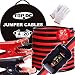 TOPDC Smart Jumper Cables 4 Gauge 20 Feet Heavy Duty Booster Cables with Reverse Hook Up and Alternator Indicator, Battery Condition Tester (4AWG x 20Ft)