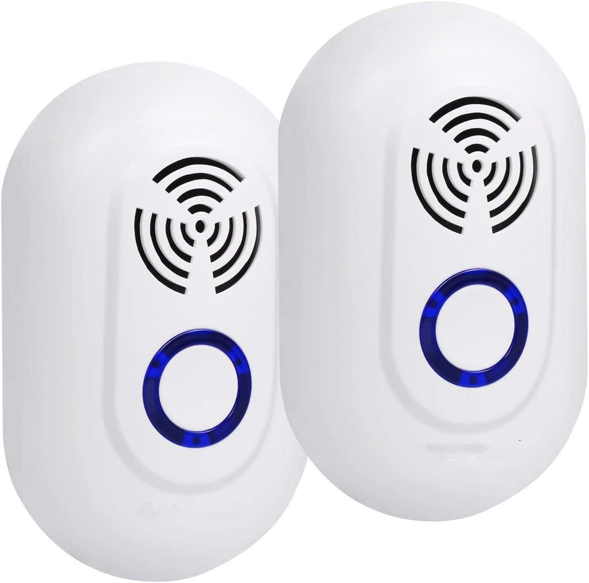 Pest Repeller, Electronic Mouse Repellent, Indoor Electronic Repellent Plug in Pest Control for Mice, Cockroaches, Ants, Fly, Mosquitoes, Rodent, Harmless to Pets and Human, 2 Pcs