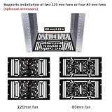 GeeekPi DeskPi RackMate T2, 10-calowa szafa serwerowa 12U, mini rack o głębokości 260 mm z półką na rack, pusty panel i panel patch, dla 10-calowego sprzętu AV, NAS i serwera (srebrny)