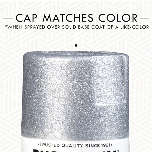 Image of Rust-Oleum 267734 Spray Paint, Each, Silver Glitter