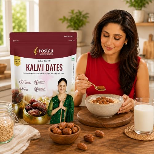 Image of Rostaa Gourmet Kalmi Dates 680 gms | Best in Quality Khajoor, Khajur | Boosts Immunity & Energy | Supports Hormone Balance | Rich in Fiber & Antioxidants | Premium 100% Natural Snack