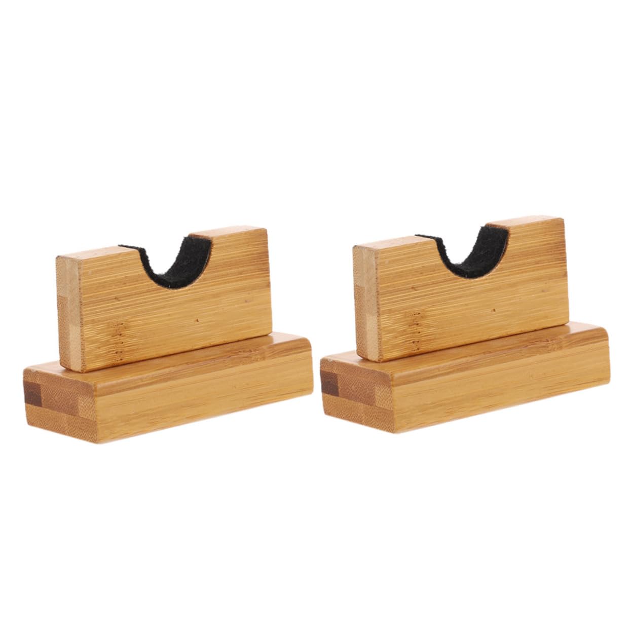 SUPVOX 1Pair Desktop Bat Holders Baseball Bat Display Stand for Storage Organization Sturdy Bat Organizer with Natural Texture for Showcasing Bats Horizontally