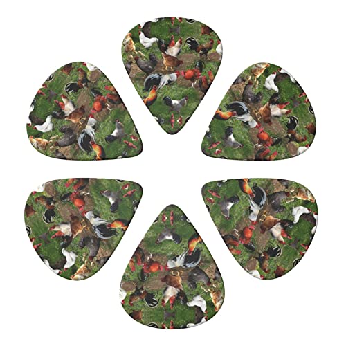 Farm Animal Lot de 6 médiators pour guitare acoustique, guitare électrique, basse, ukulélé – fins, moyens et épais. - Les Beatles, Paul McCartney, John Lennon, RIngo Starr, George Harrison Farm Animal Lot de 6 médiators pour guitare acoustique, guitare électrique, basse, ukulélé – fins, moyens et épais. – Image 5