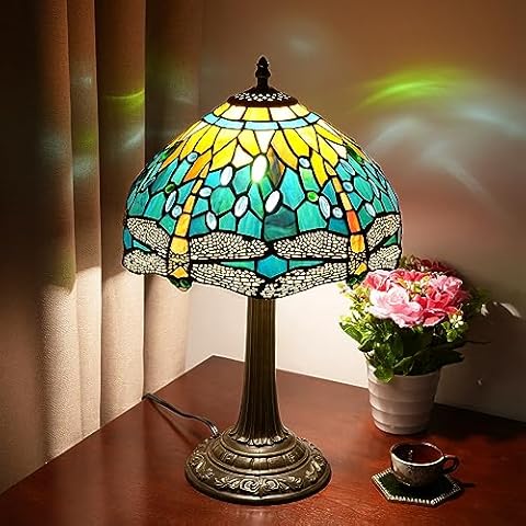 Blivuself Vintage Dragonfly Tiffany Table Lamp Cover
