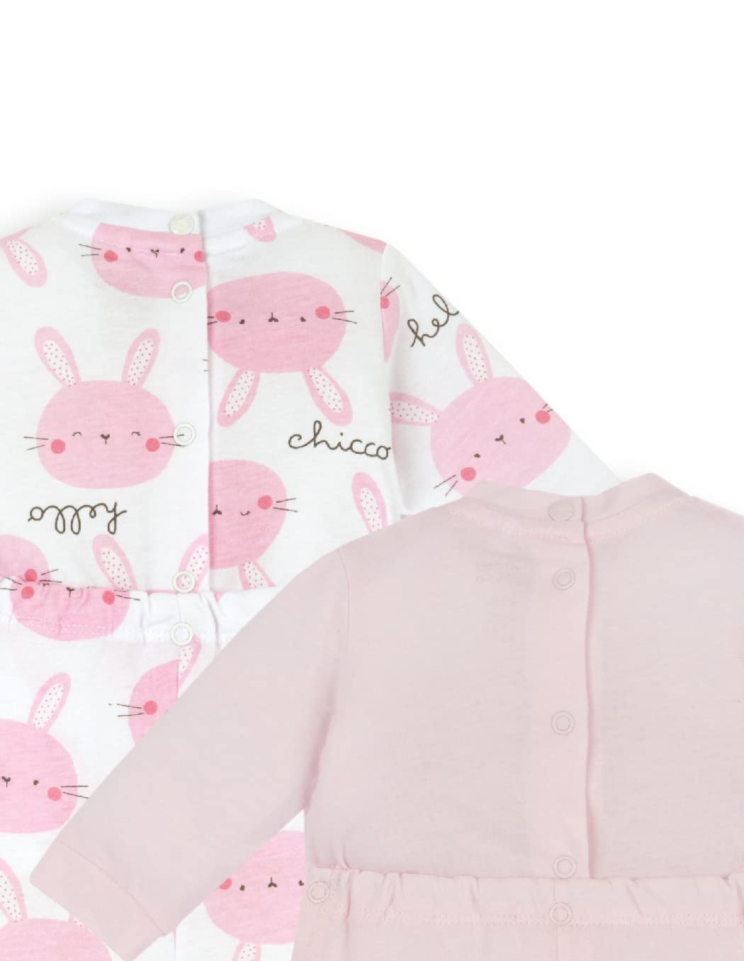 Chicco Set Tutine in Cotone con Piedino, Pacco da 2