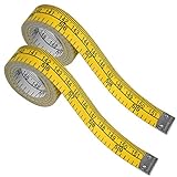 Photo Gallery misura di nastro morbido,2 pezzi 60 pollici / 150 cm metri a nastro per cucito misurare il righello nastro morbido per sarto, metro a nastro Photo Gallery misura di nastro morbido,2 pezzi 60 pollici / 150 cm metri a nastro per cucito misurare il righello nastro morbido per sarto, metro a nastro