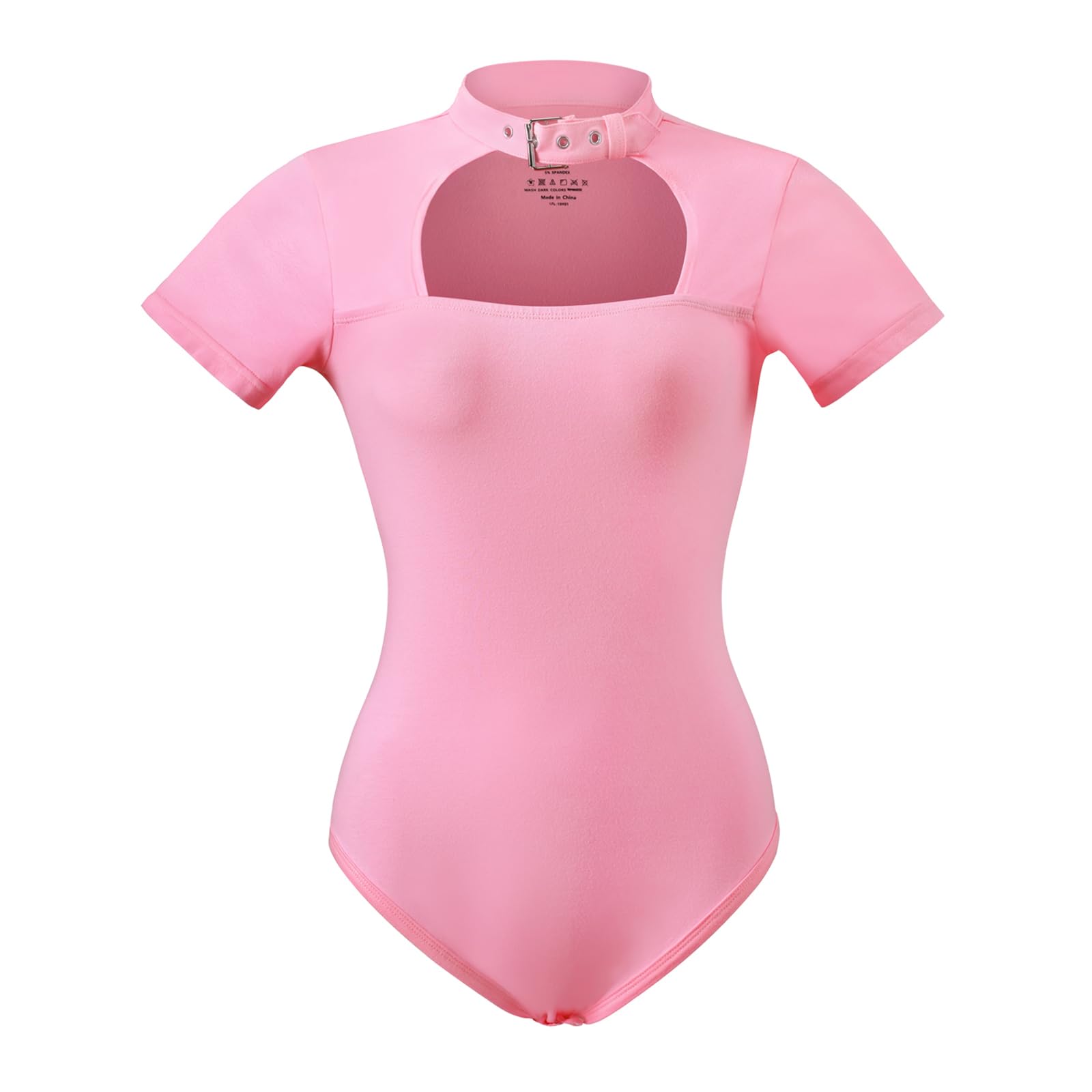 Littleforbig Cotton Romper Onesie Pajamas Bodysuit - Collared Onesie: New Pink XX-Large