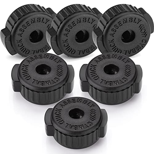 Facmogu 6PCS Quick-set Cymbal Nuts for Drums