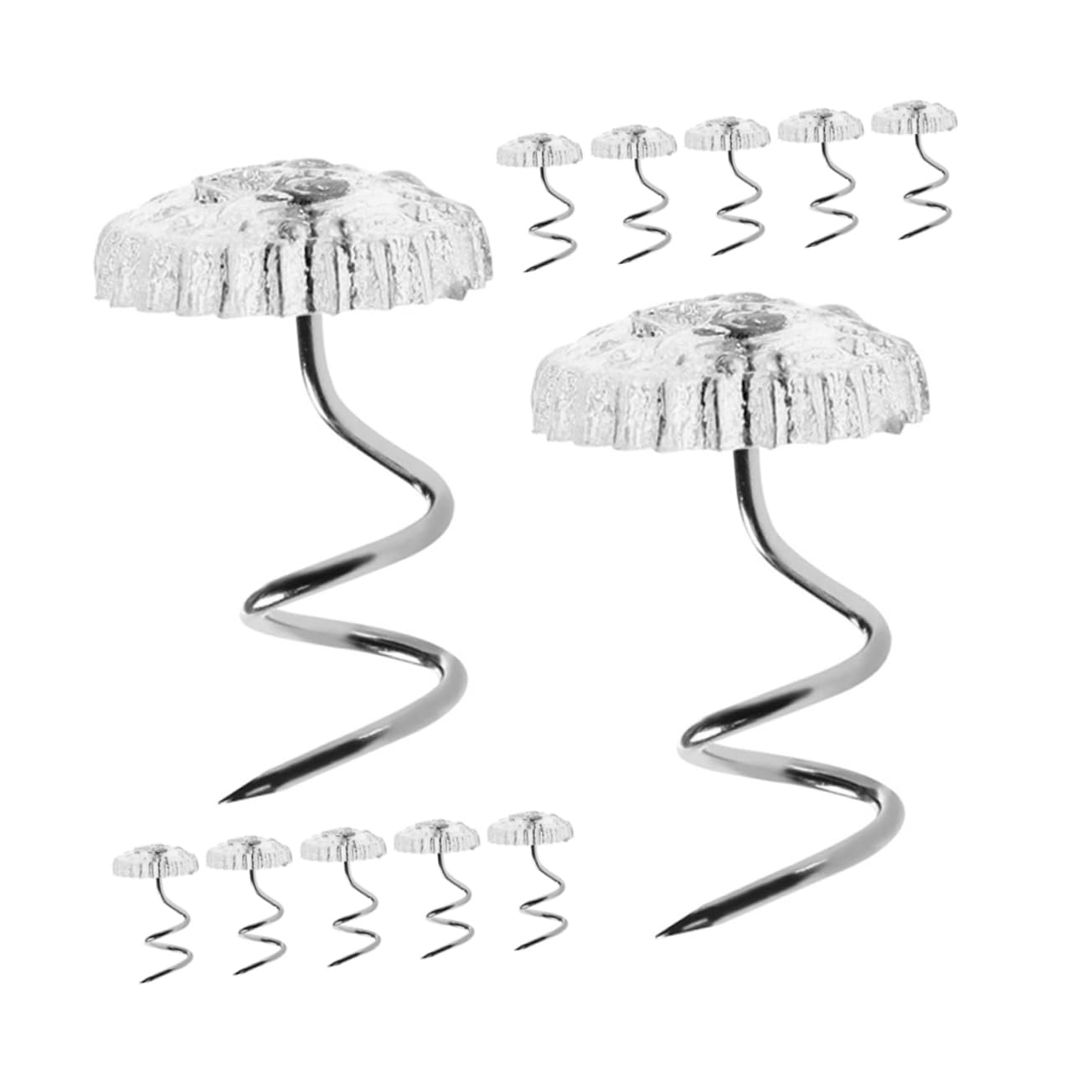 LALAFINA 100pcs Stainless Steel Upholstery Pins Sofa Cover Pins for Slipcovers Bed Skirts Quilt Retainer Sheet Fasteners