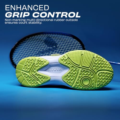 Image of Nivia Hy-Court 3.0 Kids Indoor Court Shoes, Lightweight Non-Marking Badminton Shoes with Cushioned Comfort & Durable Grip for Juniors