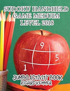 Paperback Sudoku Handheld Game Meduim Level 2018: Jumbo Activity Book [Large Print] Book