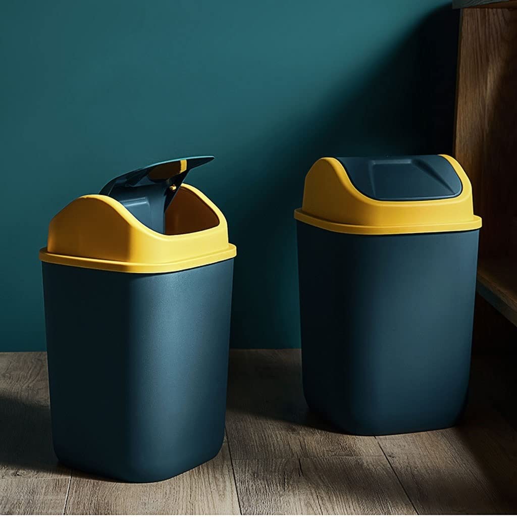 Papelera de Interior para Cocina, Papelera de Gran Capacidad, con Tapa, para el hogar, Inodoro, baño, Sala de Estar, Dormitorio, Papelera y contenedor de Reciclaje.