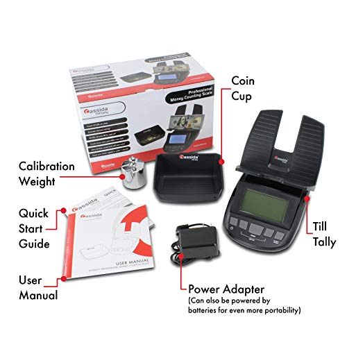 Image of Cassida Professional Money Counting Scale Bill Counter (Till Tally) - (Pack of 4)
