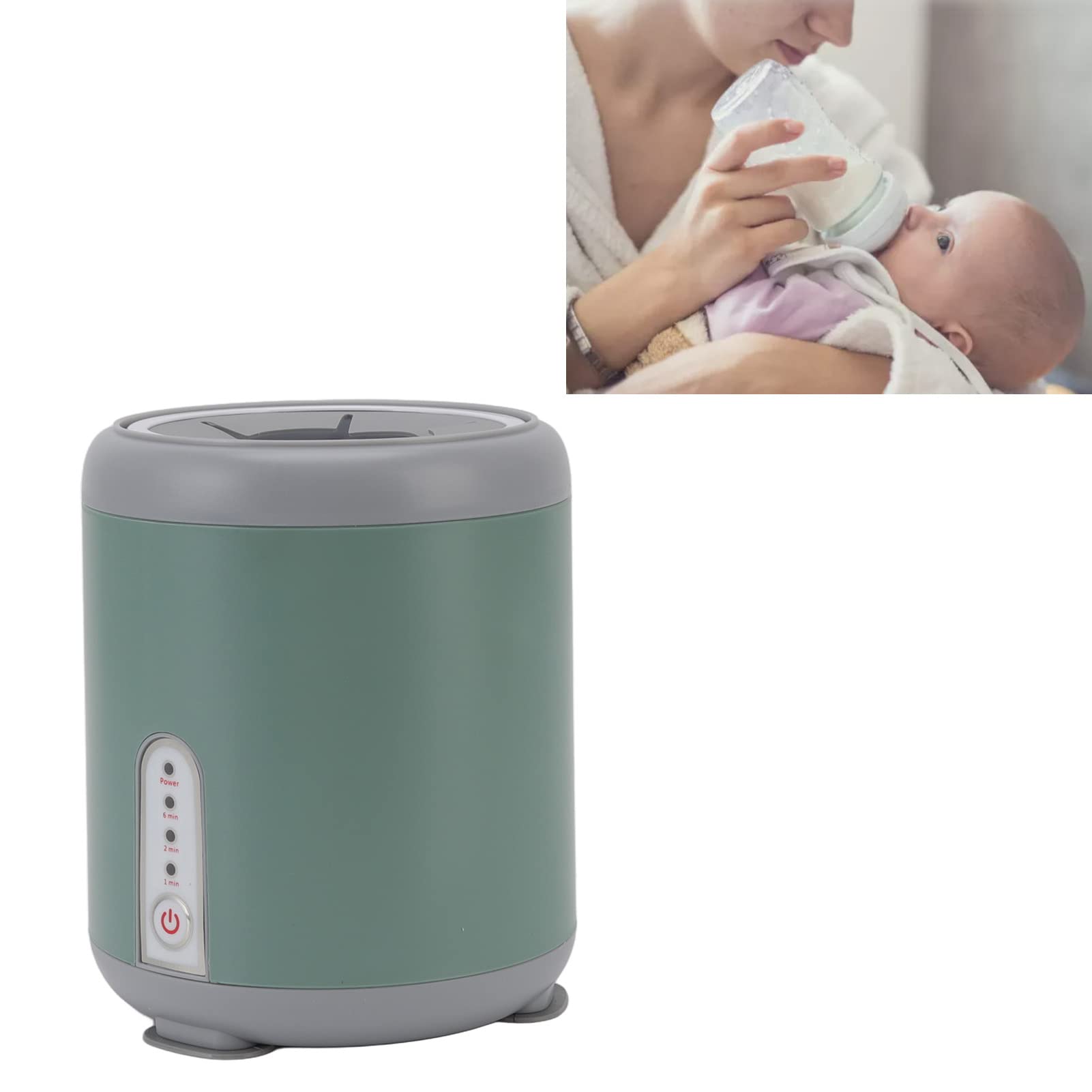 Baby-Flaschen-Shaker, Automatischer Intelligenter Elektrischer Säuglings-Flaschen-Shaker mit USB-Aufladung, Baby-Milchflaschen-Shaker für Muttermilch und Formel (Perlweiss)