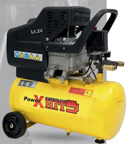 Compressore 25 lt carrellato compressore ad olio con manometro