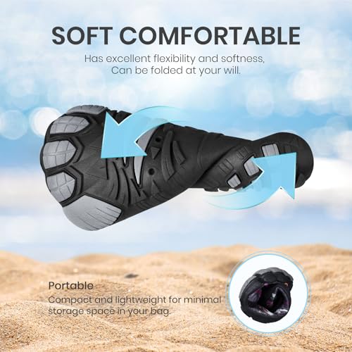 Image of SEEKWAY Barefoot Water Shoes for Kids - Wide Toe Box and Quick-Dry Sand Shoes Toddler for Hiking Swim Beach Pool Kayak Sport Accessories, Camping Essentials Non-Slip for Boys Girls Sizes