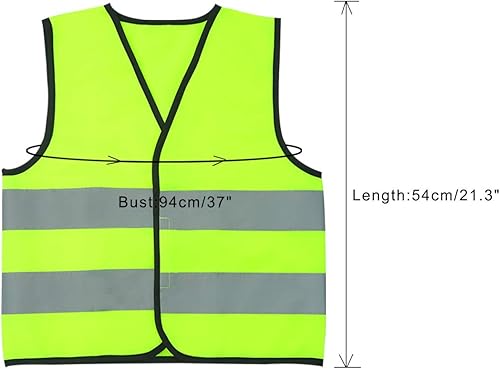 Miniatura 5 de Chaleco de seguridad para niños, chaleco reflectante de alta visibilidad, chaleco de tráfico transpirable, chaleco de construcción, chaleco de