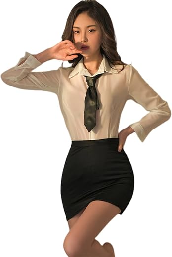 QNCLO Women's cosplay French maid student dress open shift one-piece suit cartoon cute Plus Size