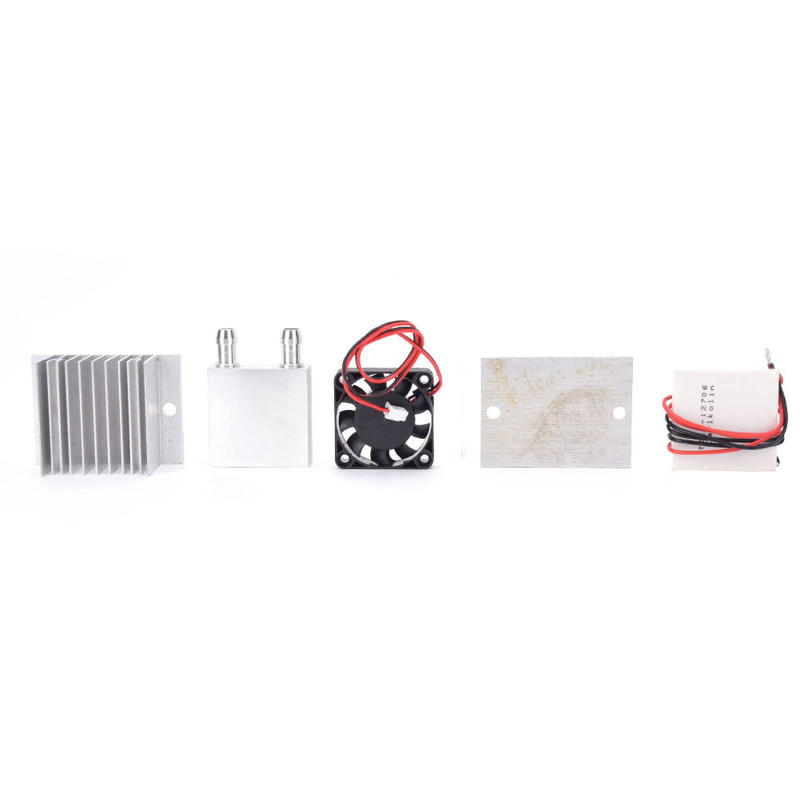 KIMISS Kit Module Peltier Module Peltier 12 V Tec1‑12706 Dissipateur de Chaleur Module de Refroidissement Électrique Thermique 70 W Kit de Système de Refroidissement Plaque Froide à