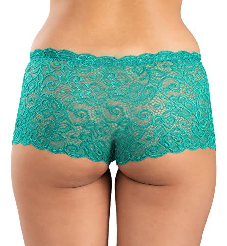 Image of FIMS - Fashion is my style Cotton Lycra Net Boy Short Panty for Womens, Mid Rise, Satin, Hipster Panties, Daily Use, Back and Front Coverage, Brief, See Main Image to Check How Many Panty You Will Get