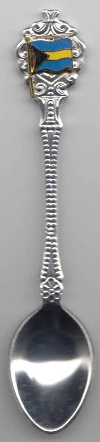 Bahamas Flag - Collectors Silver Plated Spoon