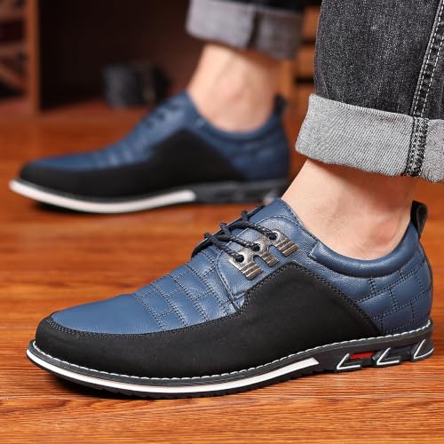 Image of COSIDRAM Mens Casual Dress Shoes Business Office Comfort Walking Sneakers | Exquisite quilted stitching upper, lightweight flexible build, suitable for everyday wear and casual outings