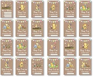 Winnie The Pooh 1st Year Milestone Cards ? New Baby Gift Milestone Cards Milestone Cards ? Pooh Bear Baby Memory Cards ? Unisex GIRL